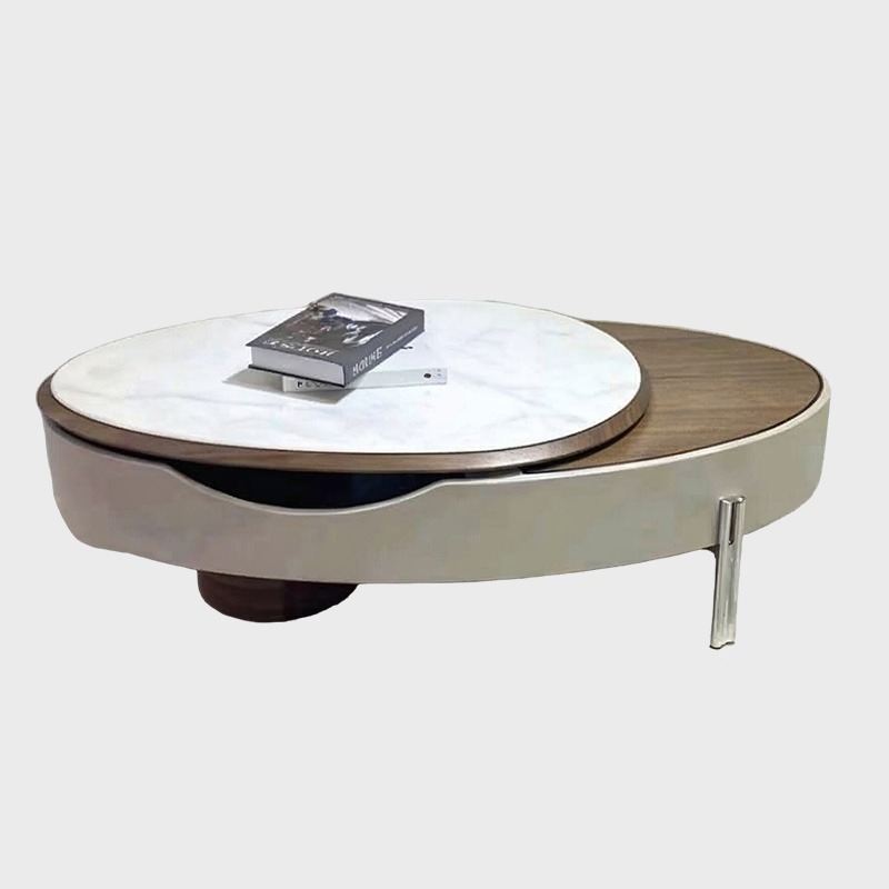Ando Center Table - Revolving Top with Storage, product view 1