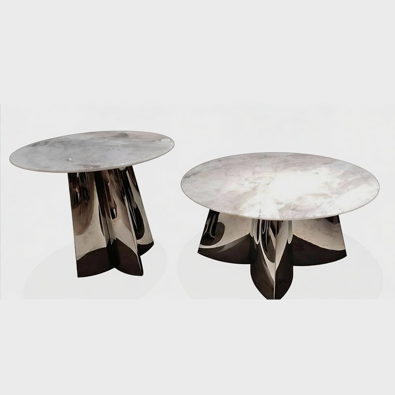 Astra Marble Accent Table - Premium Designer Table, product view 1