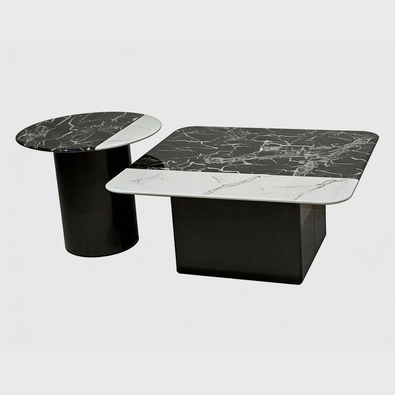 Milano Duo Marble Top Center Table Set (Set of 2), product view 1