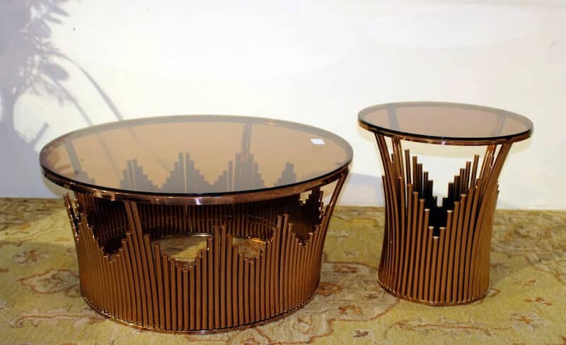 Sunflower - Bronze Centre Table, product view 1