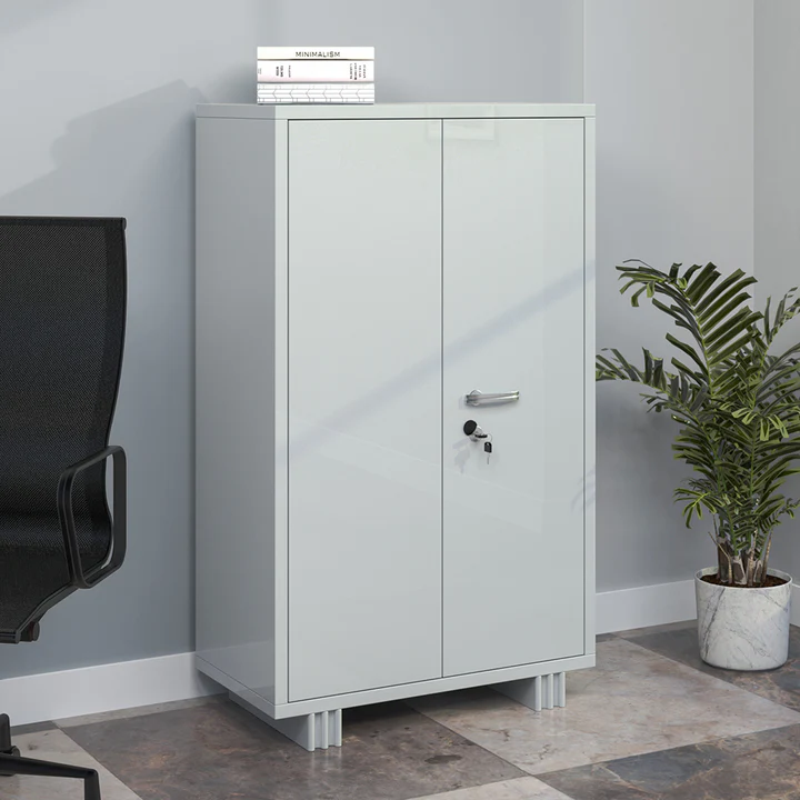 2 Door Steel Storage Cabinet (MS) - Office & Home Metal Almirah, product view 1