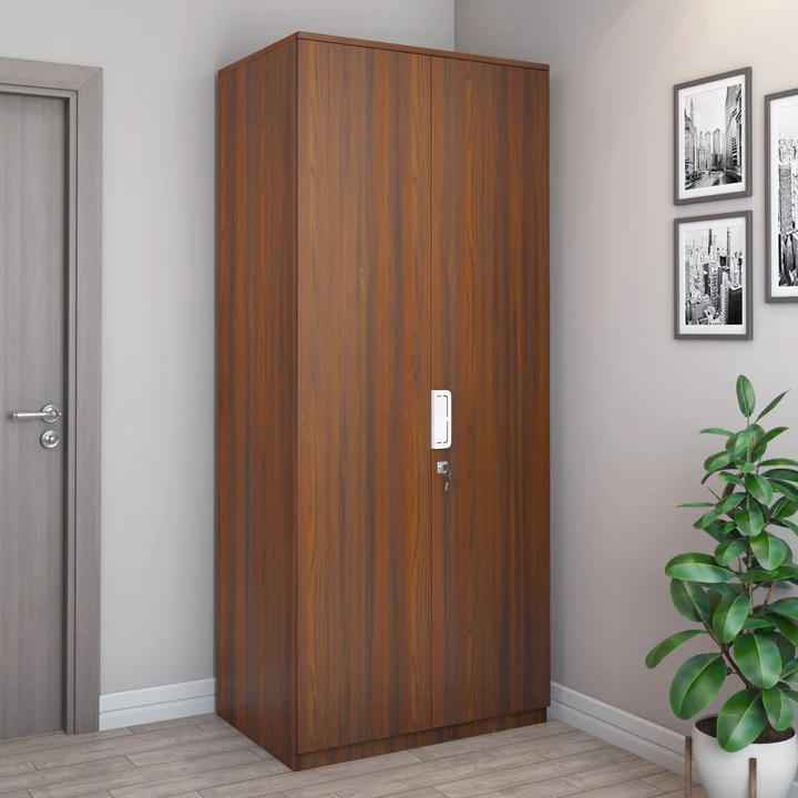 2 Door Wooden Wardrobe - Compact Bedroom Almirah, product view 1
