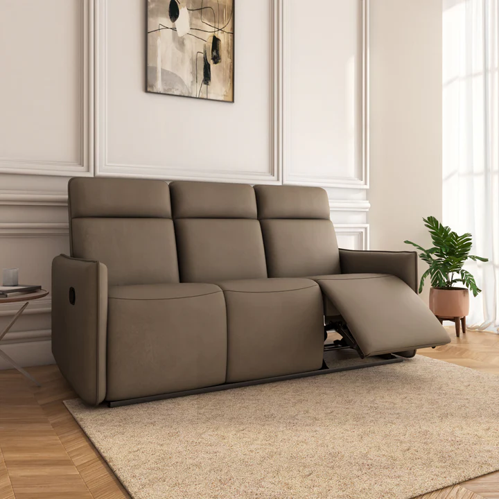 3 Seater Recliner Sofa – Premium Leatherette Reclining Sofa, product view 1