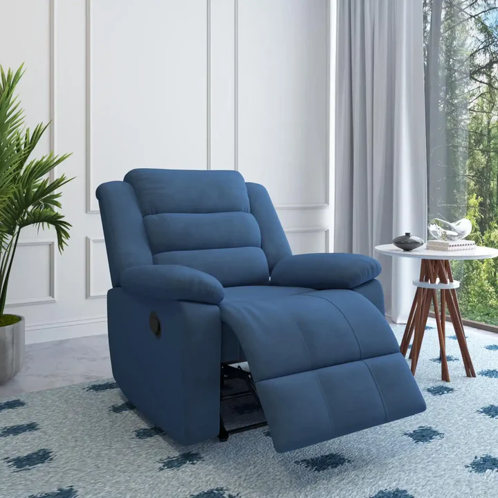 Blue Recliner Chair – Comfortable Sofa Recliner for Living Room, product view 1