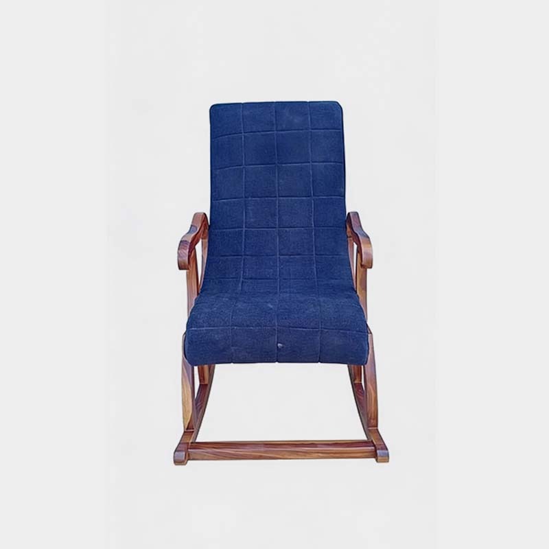 Premium Wooden Rocking Chair with Cushioned Seat, product view 1