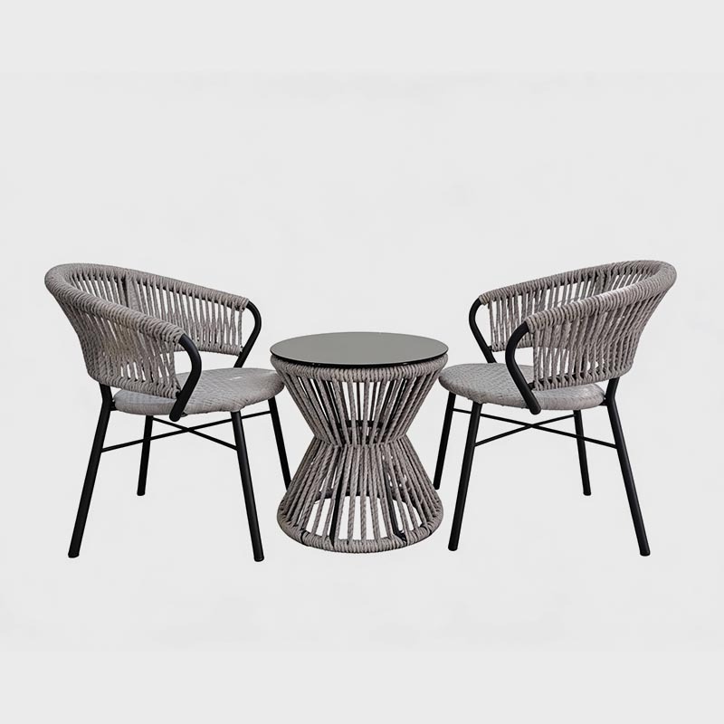 Orion Garden Set – Synthetic Wicker (Table + 2 Chairs), product view 1